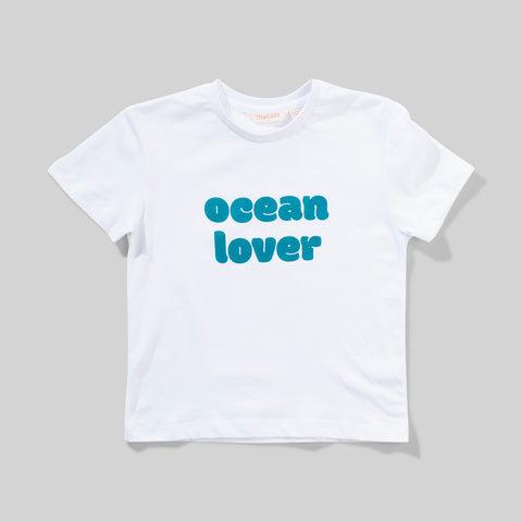 OCEAN LOVER WHITE TEE
