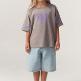 CHECKERED HEART TEE