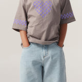 CHECKERED HEART TEE