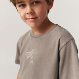 LASS-GO SS TEE - Dark Grey