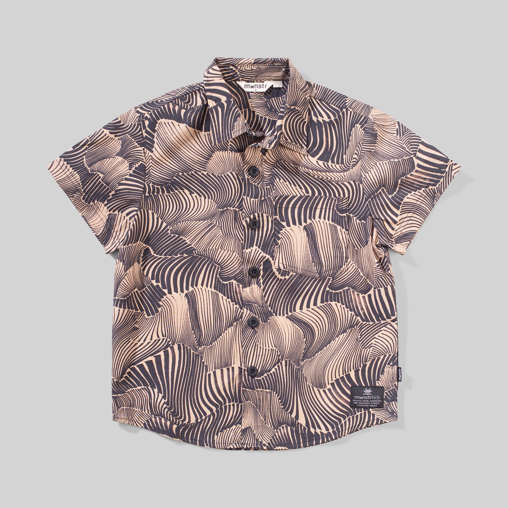 SWIRL POPLIN SHIRT