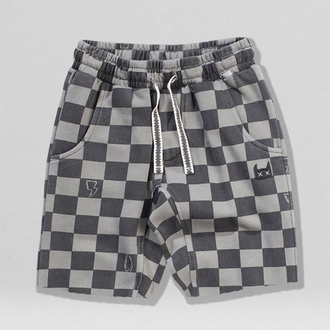 CHECKOUT TRACK SHORT CHARCOAL