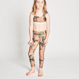 MIRAGE T BAR CROP TOP PALM LEOPARD